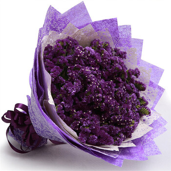 婚礼长沙杭州花卉节日父节父母生日礼物婚庆父节父 紫色勿忘我花束