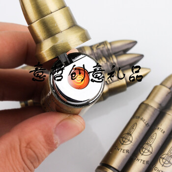 创意usb充电打火机钓饵各防风铜壳防风电了点烟器 单子弹