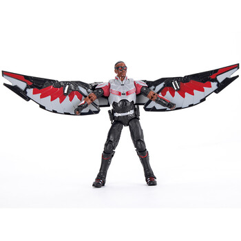 漫威复仇者联盟儿童玩具猎鹰玩偶模型关节可动办公桌摆件卡装7寸