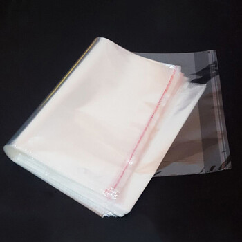 a4透明包装袋衣服装塑料袋opp袋不干胶自粘袋5丝25*34 100个装