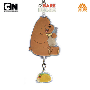 咱们裸熊亚克力立牌挂件灰熊款