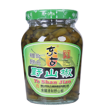 东古野山椒180g泡椒小米椒特辣腌制辣椒泡菜母水酸菜鱼调料