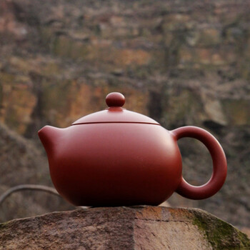 肖紫梅砂倒把西施壶紫砂壶球孔宜兴原矿朱泥名家半手工泡茶壶茶具_ 5
