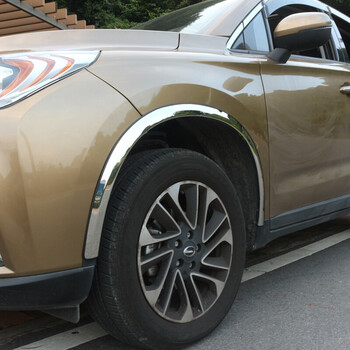 丽等后 汽车轮眉 车轮装饰亮条 车身亮条 专用 改装 众泰t600轮眉