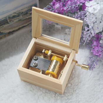 手摇音乐盒迷你八音盒礼物 卡农【图片 价格 品牌 报价】-京东