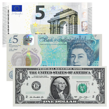 金永恒美元英镑欧元欧美纸币套装1美元5