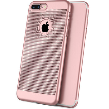 电镀磨砂手感网格散热手机保护后壳套 适用于iphone6splus/苹果6p手机