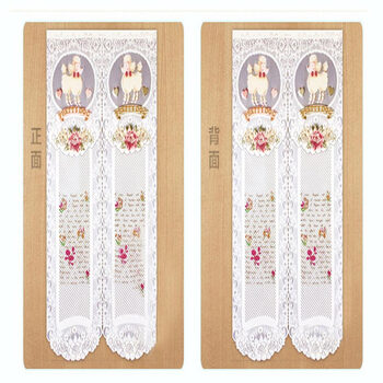 
                                        家的感觉 贵宾狗门帘 布艺隔断半挂帘子 82*145cm  送杆                
