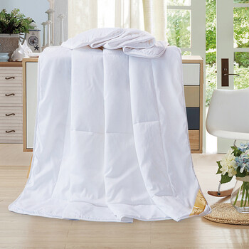 薄学生宿舍夏凉被 双人印花被子芯纤维被夏被空调被夏季被子被芯 白色