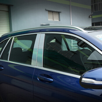 德言 奔驰glc车窗中柱饰条亮条glc260 200 300车窗装饰配件