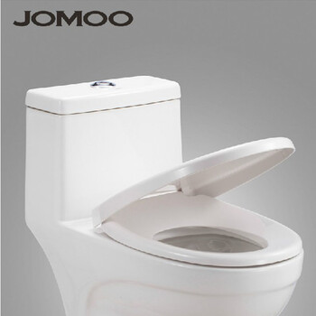jomoo九牧连体抽水马桶 一体式坐便器 虹吸式马桶1166-2 400坑距送货