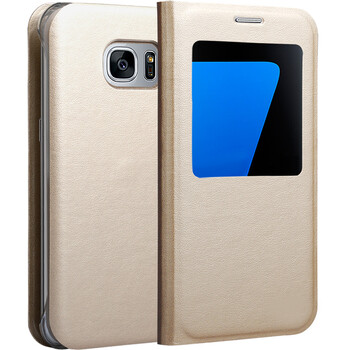 手机壳防摔皮套翻盖保护套男女款三星galaxy s8/sm-g9500 绮梦金色-5