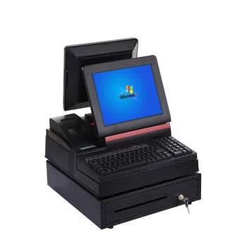 奥家a2000-12收银一体机 高端收款机超市pos机餐饮服装医药收银机