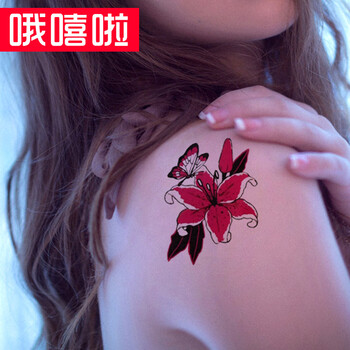 花朵蝴蝶 哦嘻啦百合花蝴蝶仙子图腾防水纹身贴性感仿真纹身贴纸逼真女款遮疤痕刺青贴lt361 喇叭花藤 图片价格品牌报价 京东 花朵蝴蝶 哦嘻啦百合花蝴蝶仙子图腾防水纹身贴性感仿真纹身贴纸逼真女款遮疤痕刺青贴lt361 喇叭花藤 图片价格品牌报价 京东