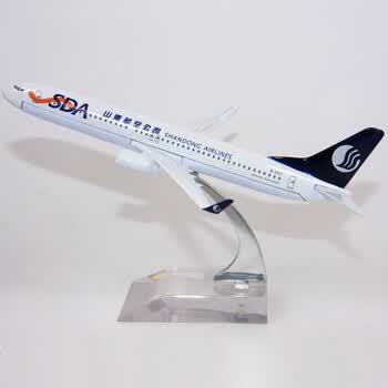 teaegg益智静态仿真飞机模型合金摆件国内客机波音737山东航空cm_现价