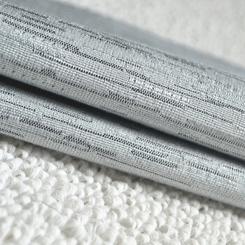 绿泇无缝墙布 现代简约电视背景墙客厅卧室餐厅壁布0912 银灰色/1米