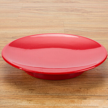 仿瓷创意碟子 薯条盘密胺凉菜小菜碟子ktv小吃碟 红色