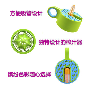 
                                        Zinganything风靡美韩国 儿童柠檬水杯随手杯正品Kid zinger活力瓶 粉蓝色                