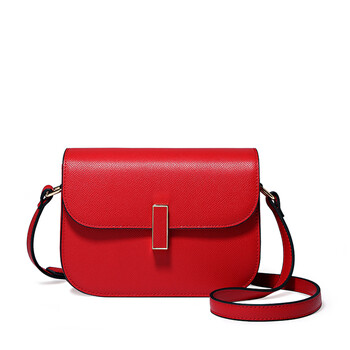 爱路喜豆腐包复古锁扣时尚迷你小方包红色包包斜挎单肩包6215热情大红