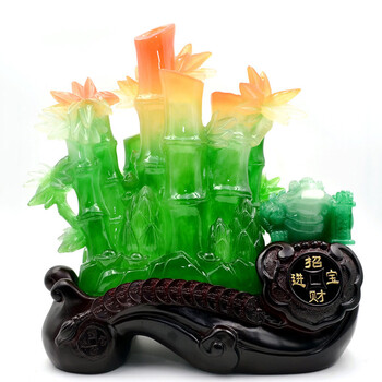 聚满福 竹子摆件 节节高电视柜酒柜家居客厅工艺饰品开业礼品