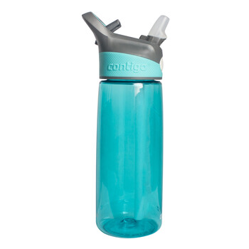 美国 contigo 单层运动水杯 户外运动吸管塑料水杯 保温杯560ml 蓝色HBC-ADN034
