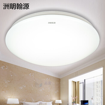 洲明翰源LED吸顶灯现代简约纯白卧室厨卫阳台书房过道灯具进口芯片HXD255 三星芯片直径38cm24W白光
