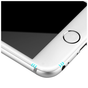 苹果真3d抗蓝光高清手机贴膜 i7p/i8p通用【白色3d软边钢化膜】