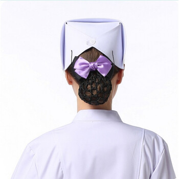 护士帽白色加厚燕尾帽均码医院诊所实习生职业帽当季lj 白帽加厚(店主