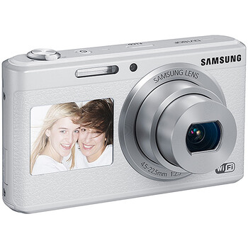 三星 SAMSUNG  智能WIFI双屏数码相机 DV180F（白色）