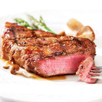 中荣 果木烟熏西冷牛排180g 1片装 原切牛排 谷饲牛肉