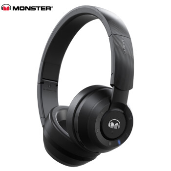 魔声（Monster）Clarity 灵晰 环耳 头戴式无线蓝牙耳机 手机通用带耳麦 时尚出街音乐耳机  黑色