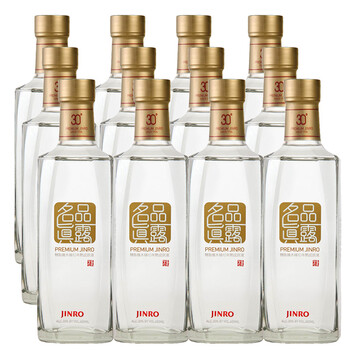 【整箱】真露(jinro)烧酒 韩国进口名品真露品鉴酒30度 450ml*12瓶