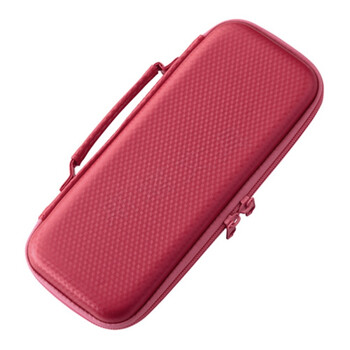 钰泰防撞耐压碳纤纹大容量笔袋双层带多功能收纳文具盒 红色