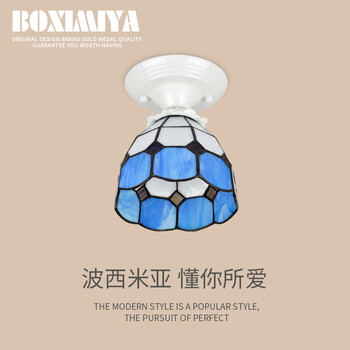 
                                        波西米亚 LED吸顶灯 玄关走廊过道灯 门厅灯具帝凡尼 配带6瓦磨砂LED白光                