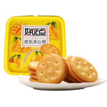 好吃点夹心饼干芒果味540g