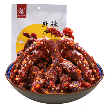 廖记棒棒鸡 麻辣牛肉干 150g 成都小吃 休闲零食