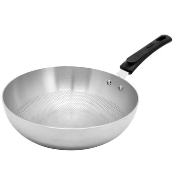 爱仕达炒锅ASD 30CM三层复合钢炒锅不锈钢炒锅炒菜锅锅具LQS1330