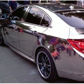 汽车改色膜 车身电镀贴膜 镜面膜银色贴纸 亮面电镀膜 亮银镜面膜