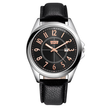 李维斯(levis)手表 时尚百搭系列石英男表黑盘黑带ltj2704