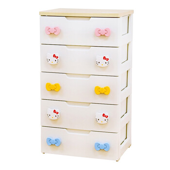 
                                        爱丽思IRIS hellokitty五层塑料抽屉式收纳柜宝宝衣柜婴儿整理柜KHG                