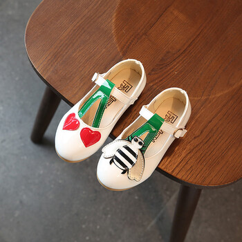 童鞋 皮鞋 sumzu sumzu儿童低帮休闲鞋2017秋季新品女童小蜜蜂单鞋