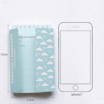 三年二班可爱英语单词本带挡板随身携带迷你笔