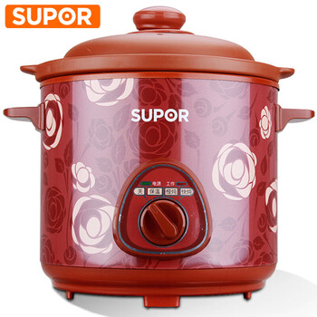 
                                        苏泊尔（SUPOR） 电炖锅红陶电炖盅煮粥煲汤养生锅DKZ30B11-230                