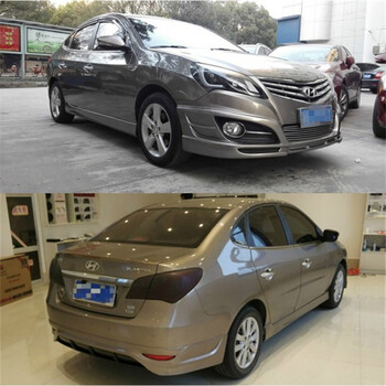 现代悦动改装小包围11-13年款前后唇侧裙压尾翼汽车配件专用外饰 【一