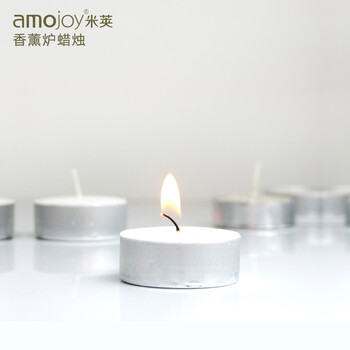 amojoy香薰精油炉无烟无味蜡烛4h 健康熏香茶蜡耐燃烧净化空气