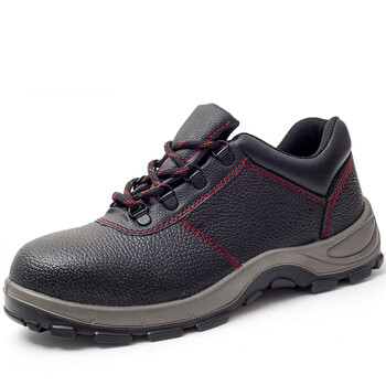 电焊工绝缘鞋6kv牛皮劳保鞋工作鞋男 防砸钢包头秋季透气安全鞋防护鞋