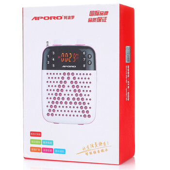 阿波罗(APORO)T6 音箱 音响智能迷你扩音器教师导游促销小蜜蜂(矿石黑)
