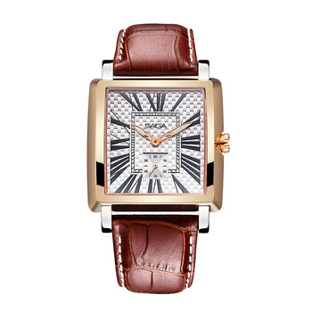 男士香港设计saga世家经典皮带方形国表