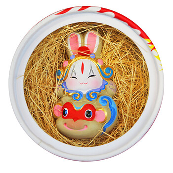 旅游纪念 玩偶公仔手办 民俗玩具 中秋春节礼品 泥塑北京兔儿爷