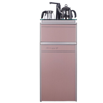 茶吧机饮水机立式冷热家用烧开水机自动上水壶 玫瑰金 温热